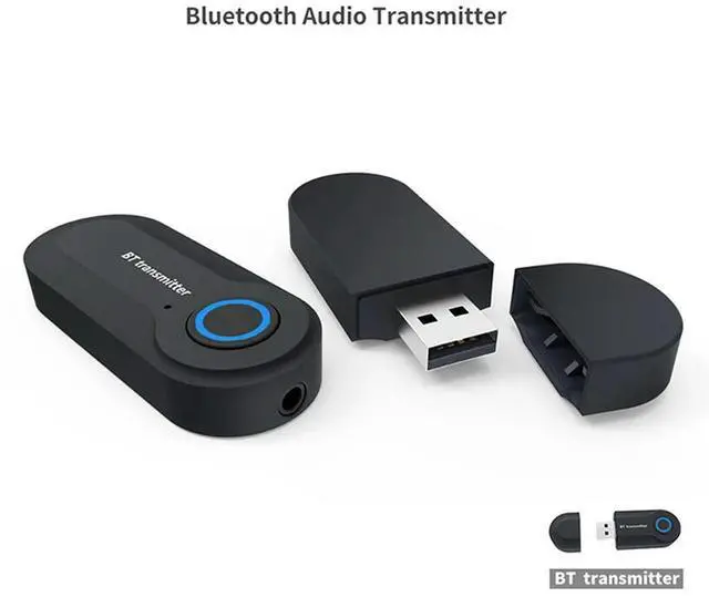 Alt view image 4 of 4 - 3X Bluetooth 5.0 Adapter Wireless Audio Bluetooth Transmitter Receiver For PC/TV/Car 3.5Mm AUX Music RX Sender Adaptador