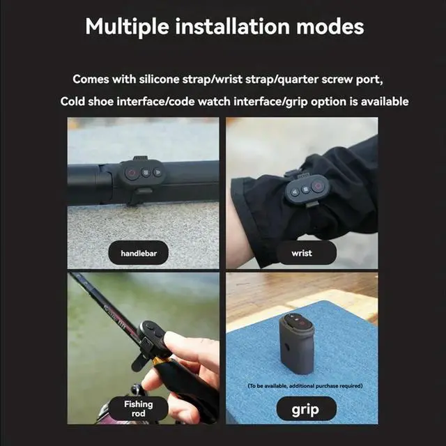 Alt view image 4 of 4 - Remote Control For X4 X3 X2 Ace Pro 2 Gopro 13 Bluetooth Photography Shutter Release Button Controller