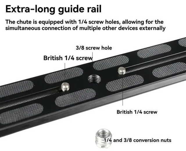 Alt view image 4 of 4 - Camera Tripod 28Cm Quick Release Plate Fixing Holder Telephoto Aluminum Alloy Installation Bracket Support Cold Shoe Mount