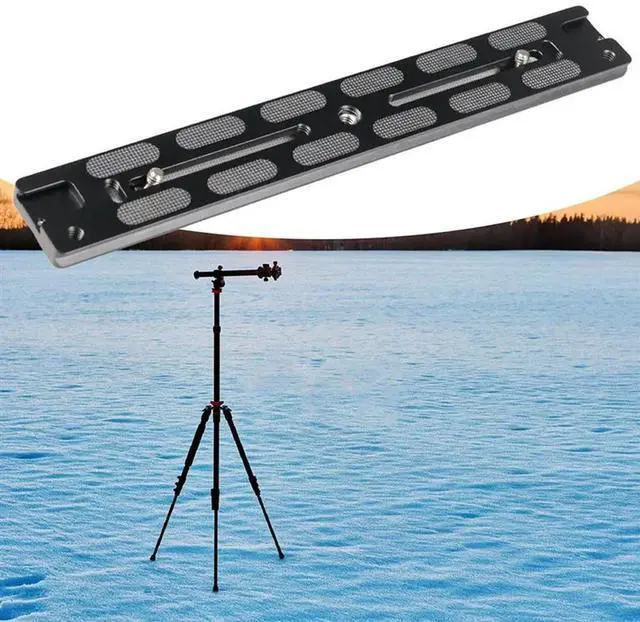 Alt view image 3 of 4 - Camera Tripod 28Cm Quick Release Plate Fixing Holder Telephoto Aluminum Alloy Installation Bracket Support Cold Shoe Mount