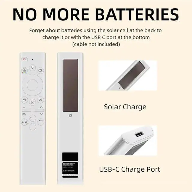 Alt view image 3 of 4 - BN59-01391A Solar Voice Remote Control For4K 8K Neo QLED Eco-Friendly Solar Charging
