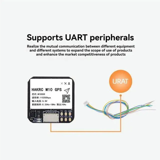 Alt view image 3 of 4 - M10 GPS Module Withqmc5883 Compass GPS+BDS+GALILEO 25X25mm Forrc FPV Long Range Airplane