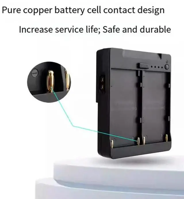 Alt view image 3 of 4 - V-Mount Lock To Dual NP-F550/750/970 NP-F Series Power Supply Converter Plate For Tilta Kit Monitors LED Light