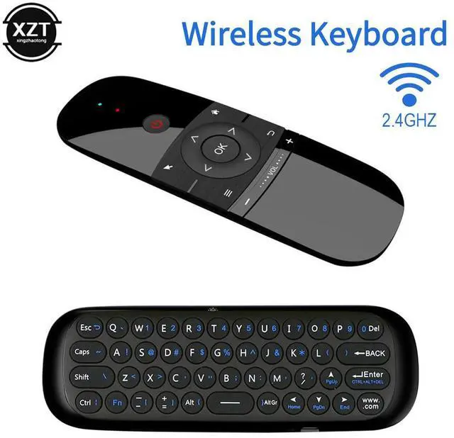 Alt view image 4 of 4 - W1 Air Mouse Portable Remote Controller 2.4GHz Mini Infrared Learning Remote Control USB Charging for Android TV Box Projector