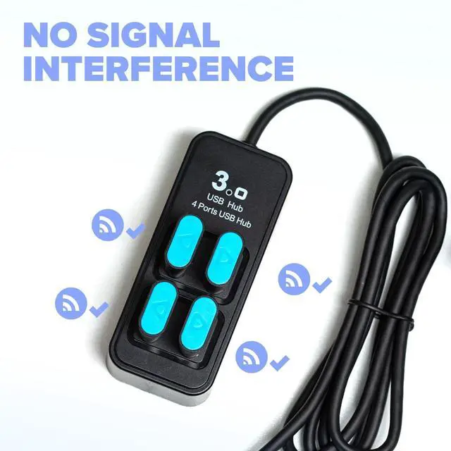 Alt view image 3 of 5 - 4-Port USB Hub for Vive Tracker USB dongles