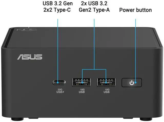 Alt view image 4 of 7 - ASUS NUC 15 Pro RNUC15CRHV70000U Black Barebone System