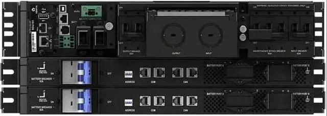 Alt view image 2 of 3 - Vertiv Liebert GXT5LI-10KMVRT4UXLN Lithium-Ion Online UPS 10kVA/10kW 120V/208V Rack/Tower