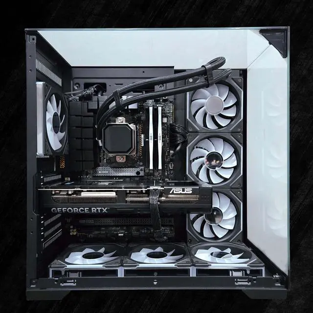 Alt view image 5 of 7 - FunHei Tech Gaming PC, AMD Ryzen 7 9800X3D 8-Core, GeForce RTX5070, 64 GB DDR5 RAM, 1 TB, 850W PSU, WiFi & Bluetooth, Win11 Pro, Black