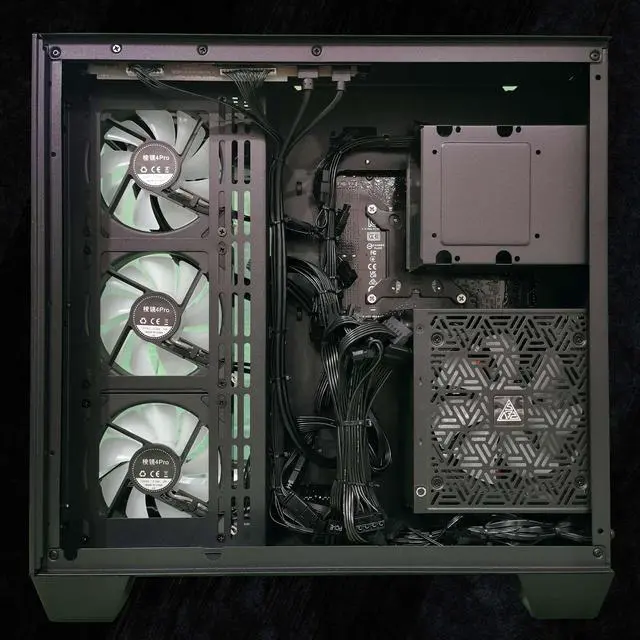 Alt view image 6 of 6 - FunHei Tech Gaming PC, AMD Ryzen 7 9800X3D 8-Core, GeForce RTX5090, 64 GB DDR5 RAM, 1 TB, 1000W PSU, WiFi & Bluetooth, Win11 Pro, Black