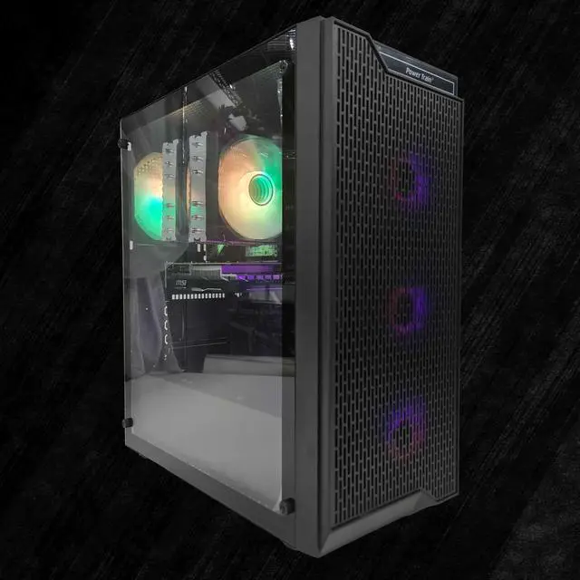 Main image of FunHei Tech Gaming PC, Intel I7-14700F 20-Core, GeForce RTX5060, 32 GB DDR5  RAM, 1 TB, 650W PSU, WiFi & Bluetooth, Win11 Pro, Black