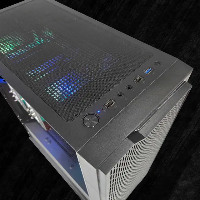 Alt view image 3 of 7 - FunHei Tech Gaming PC, Intel i5-14600KF 14-Core, GeForce RTX5070 Ti, 32 GB DDR5 RAM, 1 TB, 750W PSU, WiFi & Bluetooth, Win11 Pro, Black