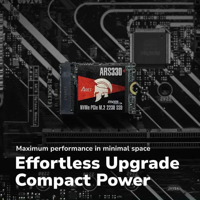 Alt view image 6 of 6 - DATO M.2 2230 SSD PCIe 1TB Gen 3x4 NVMe with Aluminium heatsink, Internal Solid State Drive M Key for Business Students Gamers Creator, up to 2500/1700 MB/s - ARS330