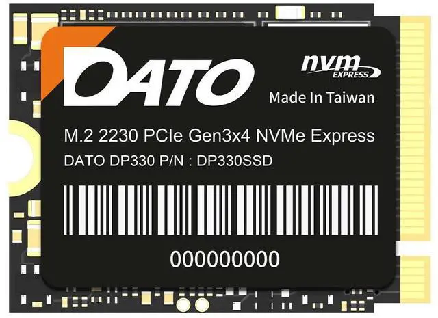 Main image of DATO 1TB SSD M.2 2230, NVMe 1.3 PCIe Gen3x4, Internal Solid State Drive, Up to 2500/1700 MB/s, DP330 Series