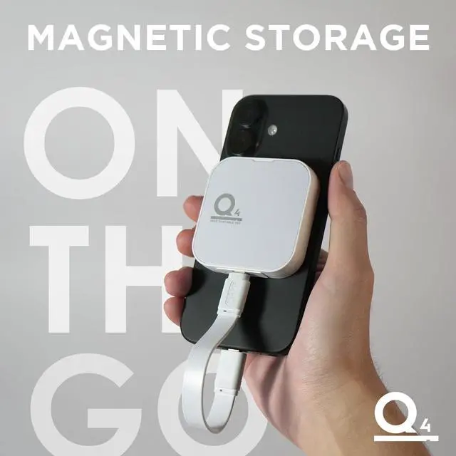 Alt view image 3 of 7 - DATO Magnetic External SSD 4TB External Solid State Drive Portable SSD USB 4.0 Gen 3x2 up to 4000/3600 MB/s Type-C 4K ProRes HDR Record, Compatible with iPhone 15&16 Pro Max - ARES Q4 Series
