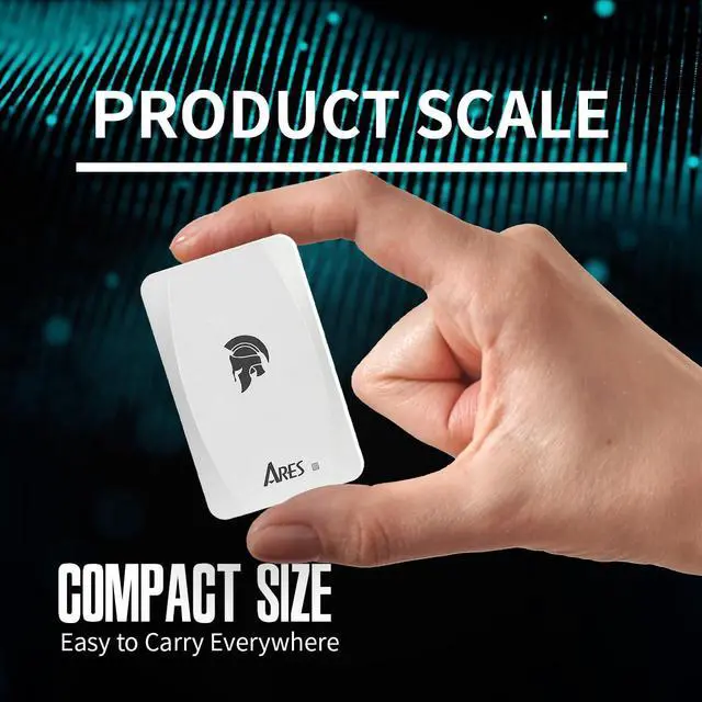 Alt view image 5 of 7 - DATO External SSD 1TB, Portable SSD External Solid State Drive, USB 3.2 Gen 2x1 Type C Up to 1050/1000 MB/s, Super Light and Compact Portable Solid State Drive - ARES Torch