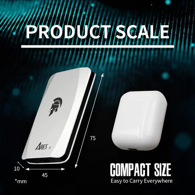 Alt view image 6 of 7 - DATO External SSD 1TB, Portable SSD External Solid State Drive, USB 3.2 Gen 2x1 Type C Up to 1050/1000 MB/s, Super Light and Compact Portable Solid State Drive - ARES Torch