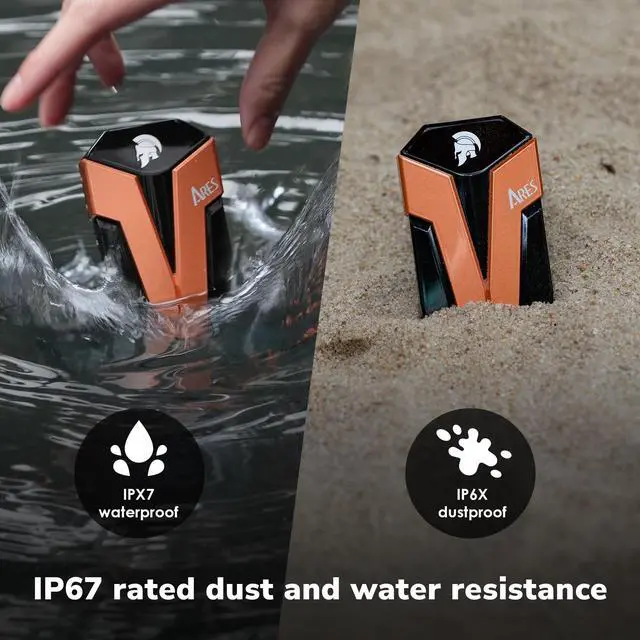 Alt view image 4 of 7 - DATO External SSD 4TB, External Solid State Drive Portable SSD External USB 3.2 Gen 2x2 Type-C OTG Supported Compatible with PS5 and Xbox, up to 1600/1500 MB/s IP67 Waterproof - ARES Amber Shield