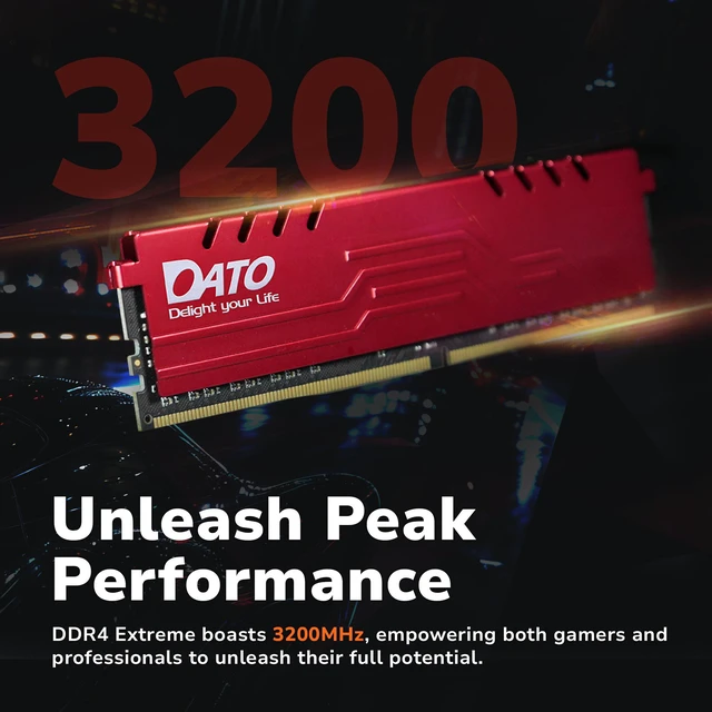 DATO 32GB (2x16GB) DDR4 3200MHz Gaming Desktop RAM, UDIMM, PC4