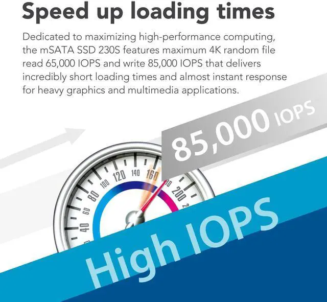Alt view image 4 of 7 - Transcend 256GB mSATA SSD with Dram Cache, Up to 530MB/s, Mini SATA III 6G/s Internal Solid State Drive for Ultrabook, Desktop, Tablet, PC, GPS, Server, 3D TLC NAND Flash, LDPC Error Correction, ECC