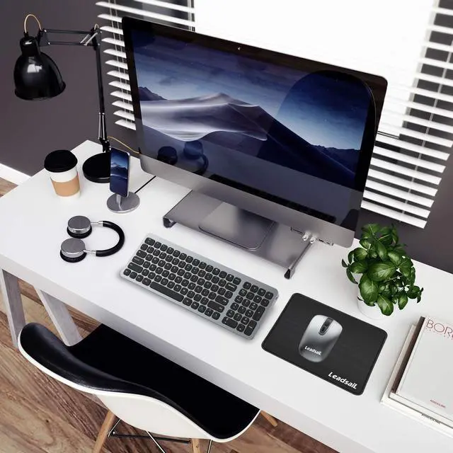 Alt view image 7 of 7 - LeadsaiL Wireless Keyboard and Mouse Combo, Wireless USB Mouse and Computer Keyboard Set, Compact and Silent for Windows Laptop, Desktop, PC