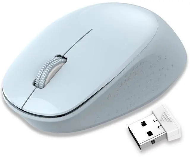 Main image of LeadsaiL Wireless Mouse for Laptop, 2.4GHz Silent USB Mouse, Slim Optical Mouse with 3 Buttons, 1600 DPI, Works with Windows, Mac, Chrome OS, Linux