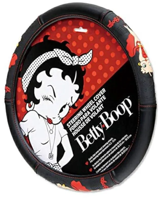 Alt view image 3 of 5 - Plasticolor 006709R01 Betty Boop Skyline Car Truck SUV Steering Wheel Cover