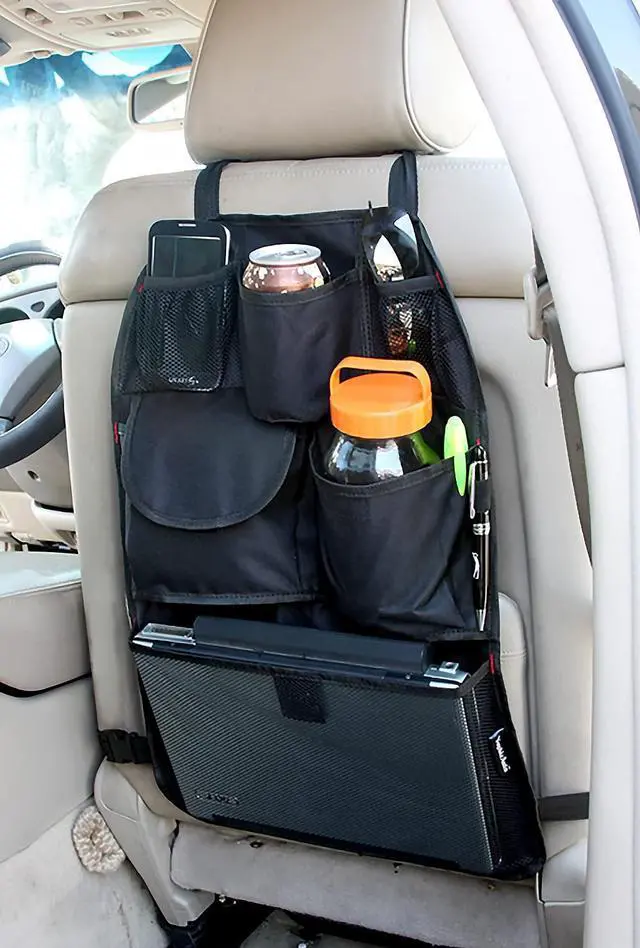 Alt view image 2 of 6 - YupBizauto Brand TB168 Car Auto Front or Back Seat Organizer Holder Multi-Pocket Travel Storage Bag Black Color