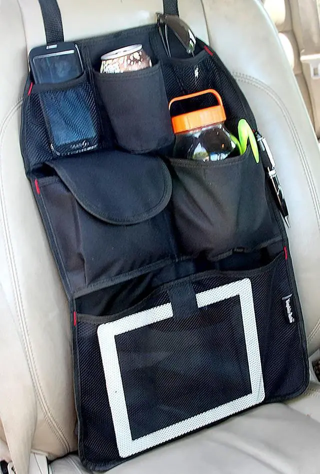 Alt view image 3 of 6 - YupBizauto Brand TB168 Car Auto Front or Back Seat Organizer Holder Multi-Pocket Travel Storage Bag Black Color