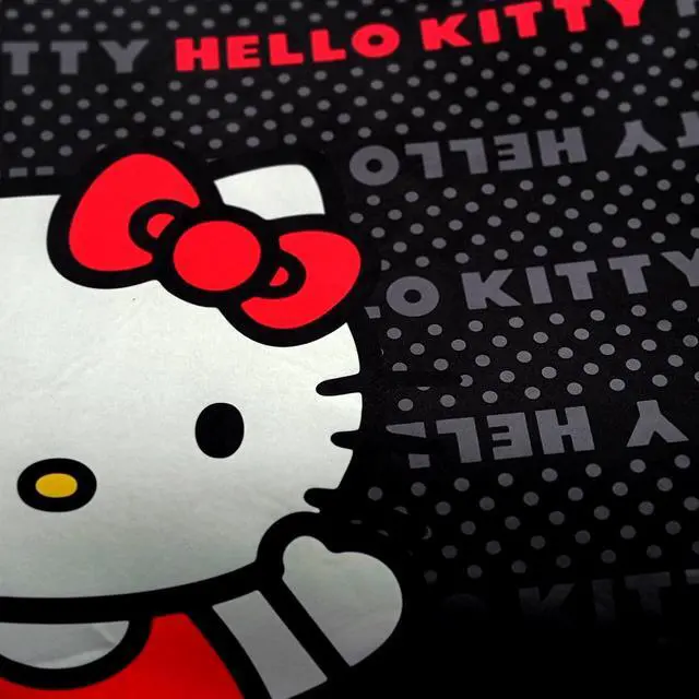 Alt view image 3 of 5 - Yupbizauto Hello Kitty Cord Car Accessories Seat Cover with Pink Paw Headrest Covers and Air Freshener