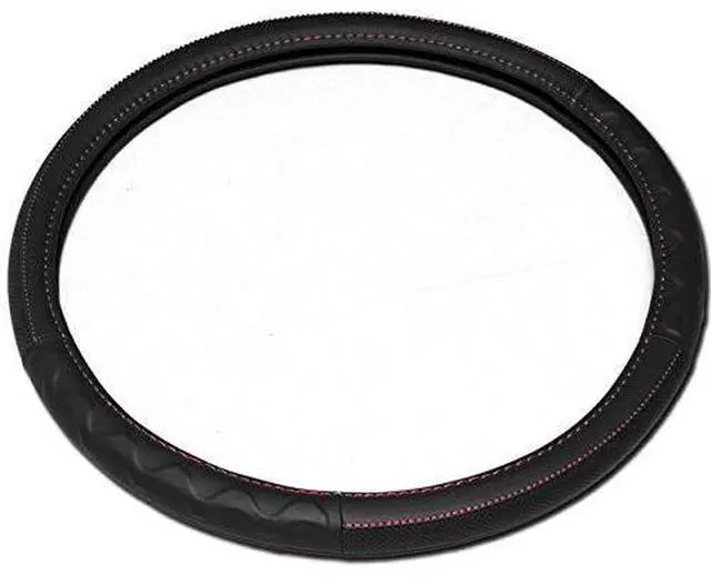 Main image of New 18" Leatherette Steering Wheel Cover Peterbilt Freightliner Semi Truck Soft