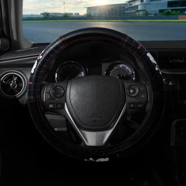 Alt view image 2 of 2 - Plasticolor 006786R01 Hello Kitty Core Waving Speed Grip Steering Wheel Cover