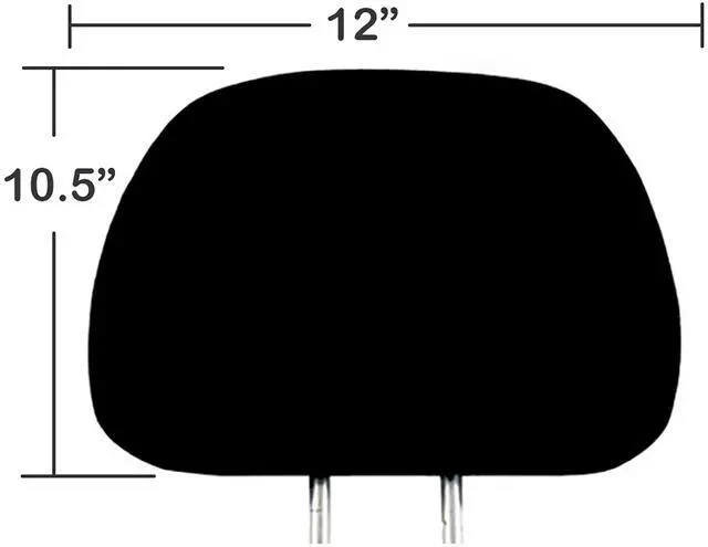 Alt view image 5 of 5 - Yupbizauto New Black Fabric Passenger Princess Design Car Truck SUV Van Seat Headrest Cover Fit for Cars Vans Trucks - One Piece (Passenger Princess)