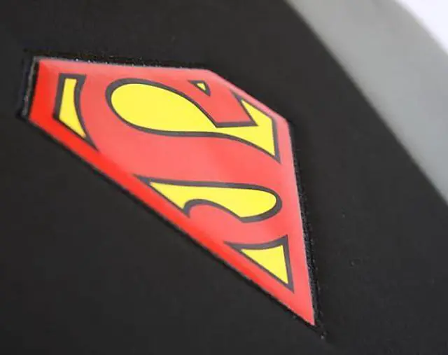 Alt view image 4 of 7 - Ultimate Superman Car Seat Covers Floor Mats Set from BDK Bundled with Classic BAM! Logo Headrest Covers