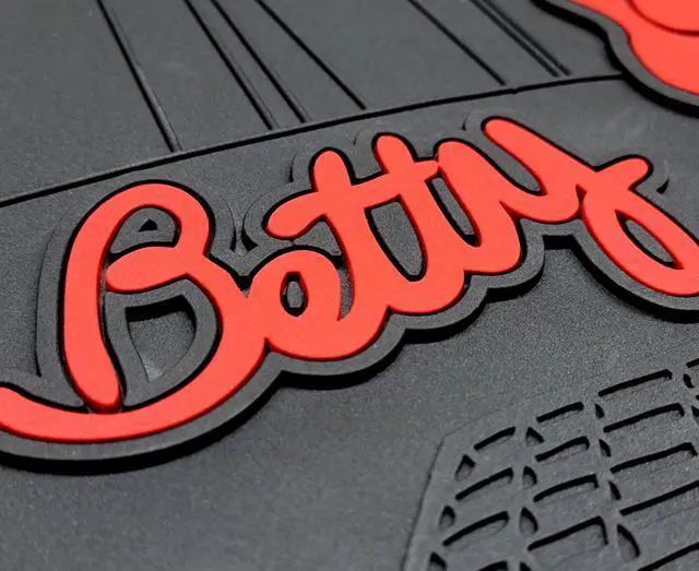 Alt view image 4 of 5 - Yupbizauto Platicolors Betty Boop Skyline Design Car Accessories Set New Seat Covers, Front Rubber Mats, Steering Wheel Cover Air Freshener Stylish Protection for Cars SUVs Trucks & Vans Idea