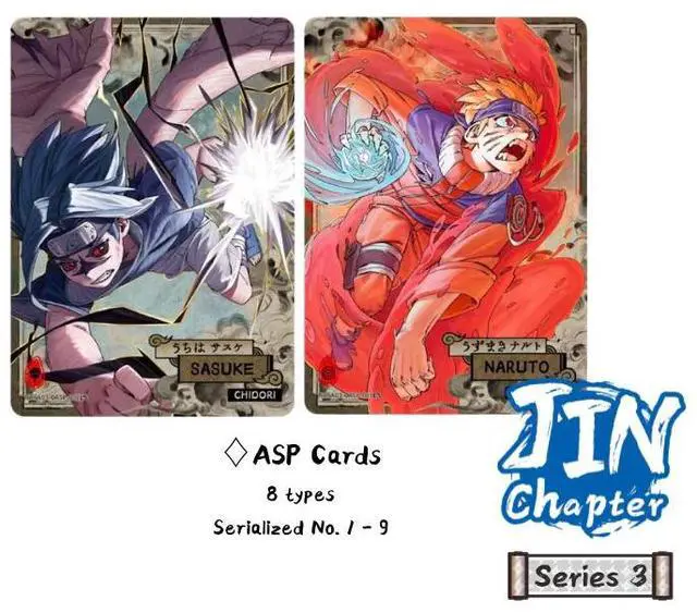 Alt view image 4 of 7 - KAYOU NARUTO Smriti Collectible Card - Chapter Jin Series 3 English Collector Box 5 Packs
