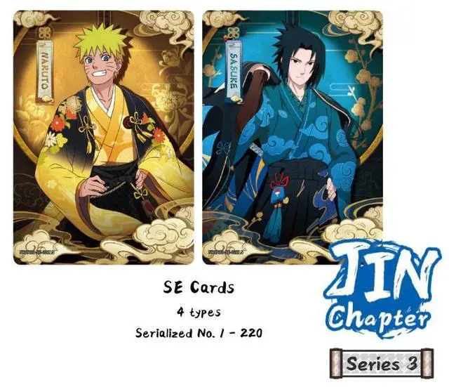 Alt view image 7 of 7 - KAYOU NARUTO Smriti Collectible Card - Chapter Jin Series 3 English Collector Box 5 Packs