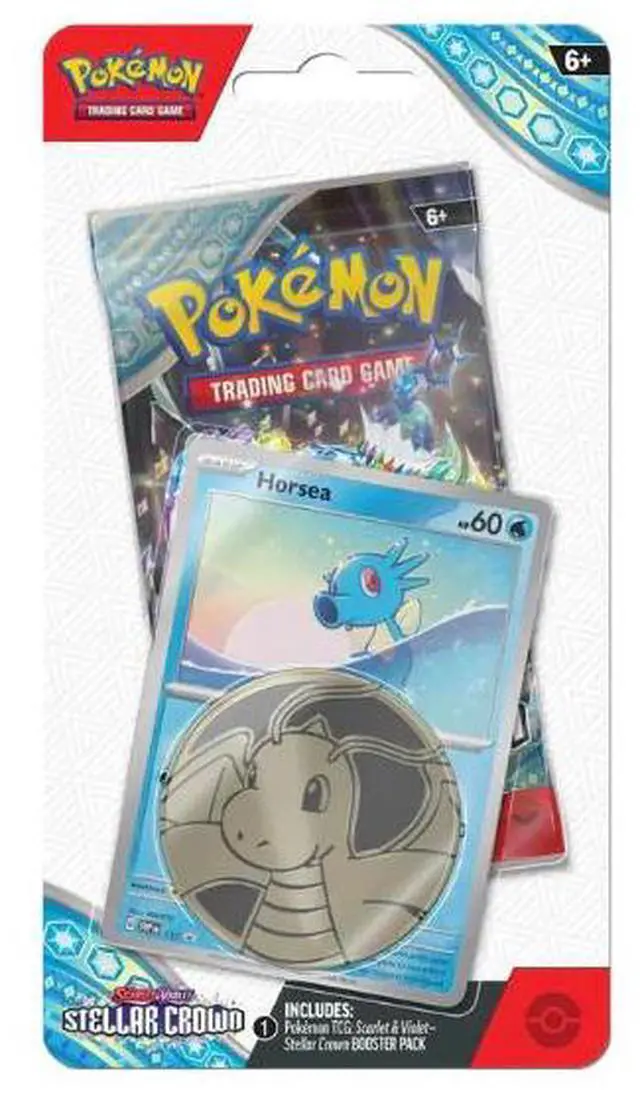 Alt view image 2 of 3 - Pokemon English SV07 Stellar Crown Single Pack Blister Porygon2 and Horsea Set of 2