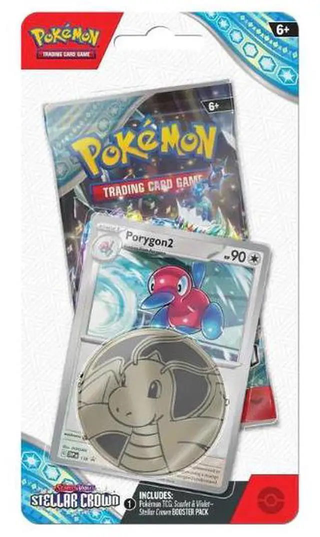 Alt view image 3 of 3 - Pokemon English SV07 Stellar Crown Single Pack Blister Porygon2 and Horsea Set of 2