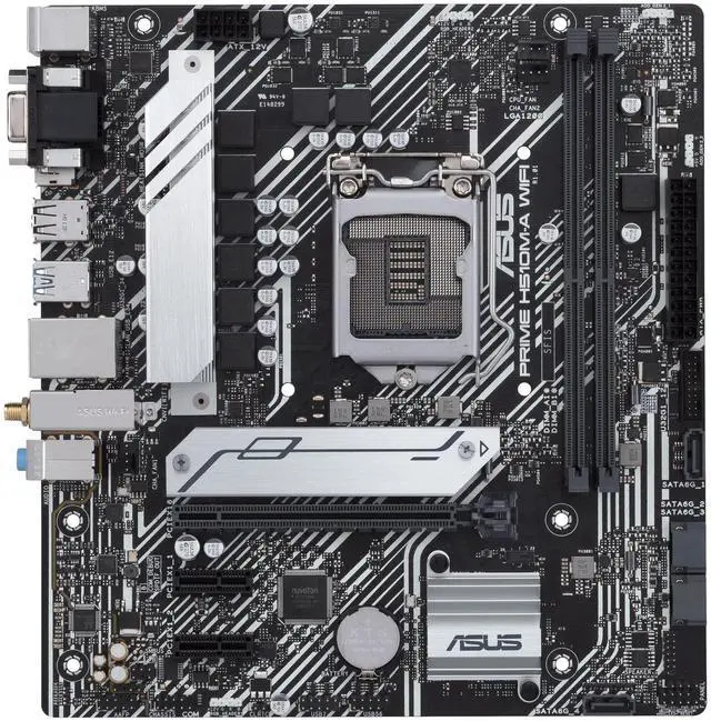 Alt view image 2 of 5 - ASUS PRIME H510M-A WIFI LGA1200 H510 DDR4 WIFI-5 mATX