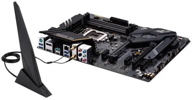 Alt view image 3 of 5 - ASUS TUF GAMING Z490-PLUS (WI-FI): LGA1200 Z490 DDR4 ATX