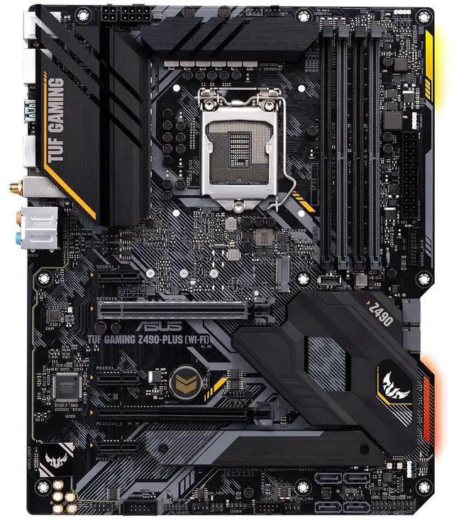 Alt view image 2 of 5 - ASUS TUF GAMING Z490-PLUS (WI-FI): LGA1200 Z490 DDR4 ATX