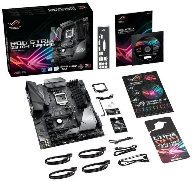Alt view image 4 of 4 - ASUS ROG Strix Z370-F Gaming: LGA1151 Z370 DDR4 ATX