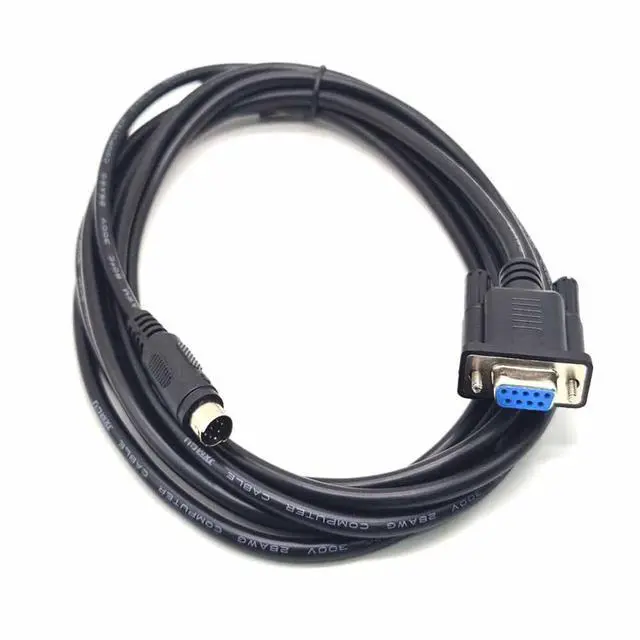 Alt view image 3 of 7 - Vszerda Mini Din 8-Pin Male Straight to DB9 Female Cable 1M
