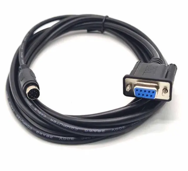Alt view image 4 of 7 - Vszerda Mini Din 8-Pin Male Straight to DB9 Female Cable 1M