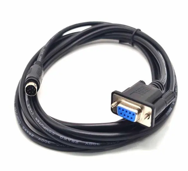 Alt view image 2 of 7 - Vszerda Mini Din 8-Pin Male Straight to DB9 Female Cable 1M