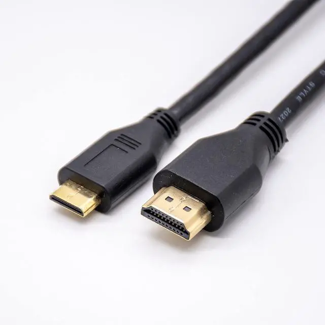 Alt view image 3 of 3 - Vszerda Male HDMI to Mini HDMI Plug Straight Adapter Cable 1Meter