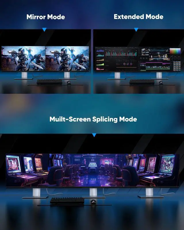 Alt view image 6 of 7 - Vszerda Displayport Cable 2.1, 16K DP 2.0 Cable 15FT [16K@60Hz, 8K@120Hz, 4K@240Hz 165Hz 144Hz] Support 54Gbps, HDCP DSC 1.2a, HDR10 FreeSync G-Sync for 3090 Graphics PC