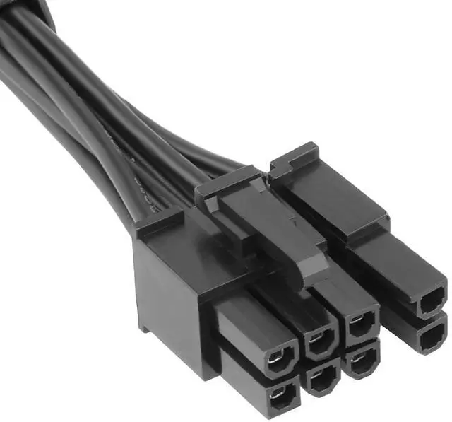 Alt view image 6 of 6 - Vszerda PCIe Cable 8 Pin to 6+2 Pin GPU Power Extension - 65CM 18AWG Modular PSU Cable for C orsair, Thermaltake, ARESGAME Power Supply