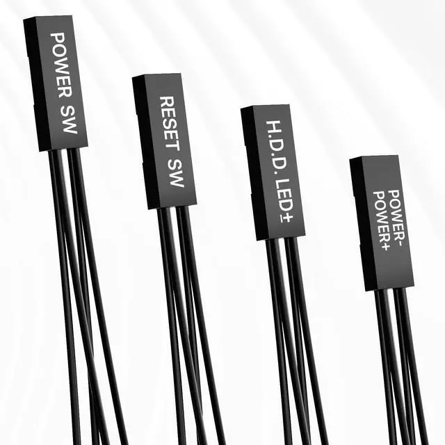 Alt view image 3 of 7 - Vszerda PC Power Switch/Reset/HDD LED Divider Adapter (2-pin 2.54mm, 1 Female, 2 Male)