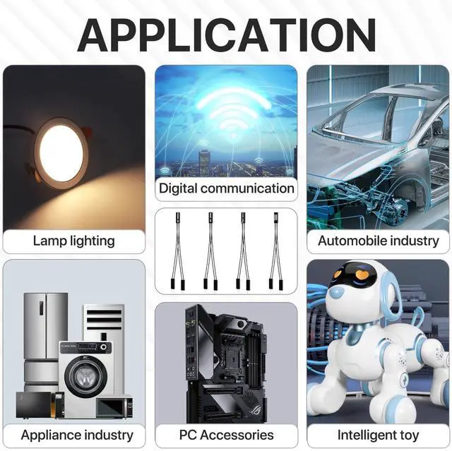 Alt view image 6 of 7 - Vszerda PC Power Switch/Reset/HDD LED Divider Adapter (2-pin 2.54mm, 1 Female, 2 Male)